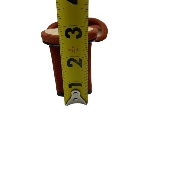 NEW Frame Le Tonga Mules Slides Brick Brown Heels 40.5 / 10 Strappy Sandals - Picture 8 of 9